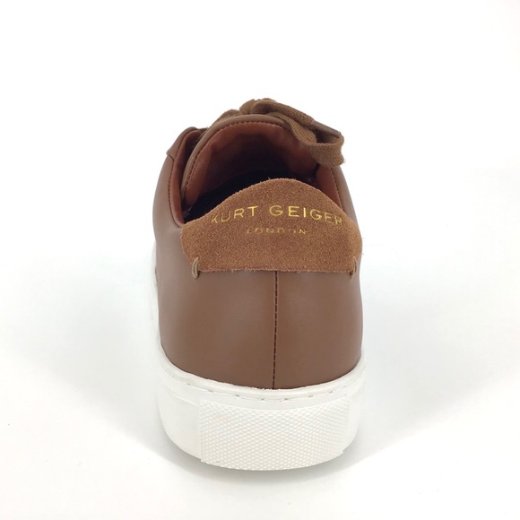 Kurt Geiger London NWOT Tan Leather Trainers, M7/W9 - Picture 7 of 16